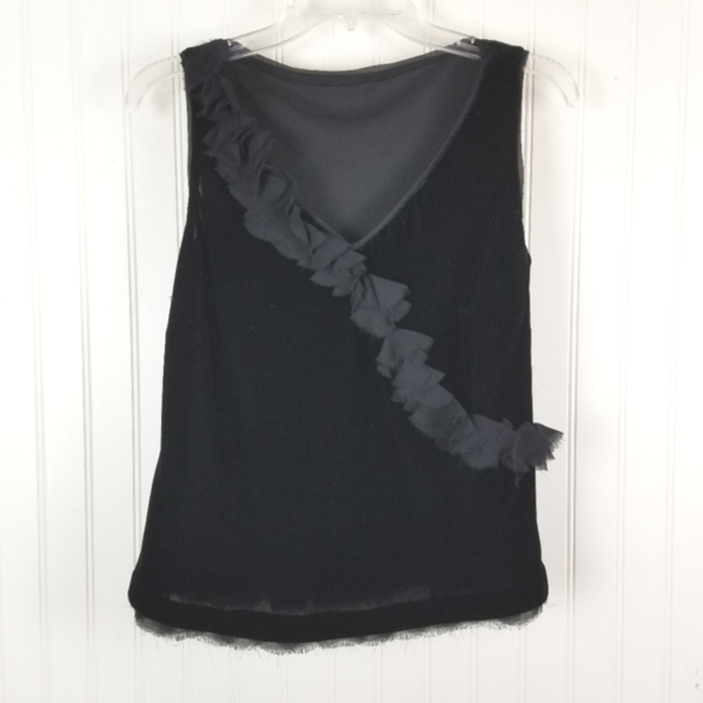 Velvet Babydoll Sleeveless Top Size Small Whimsigoth Witchy Medieval Romantic - Picture 2 of 5